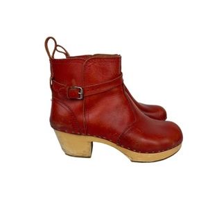 Swedish Hasbeens Jodphur Clog Boots